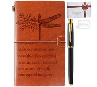 Filten Diario in pelle con libellula, regalo per donne, amanti delle libellule, incoraggiamento, regali per amici, donne e uomini