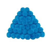 Filter Balls, Pool Cleaner, BLue White, Pump Media, Polysphere Replacement Type, Lightweight 200g Capacity, Efficient Flow Design, for Swimming, Pond, Outdoor, Clean Water