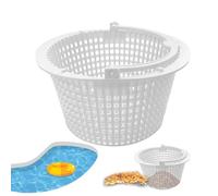 Filter Basket - Pool Filter Basket | Debris Leaf Removal, Round Skimmer With Handle ABS Strainer Net For Swimming Pool Cleaning Debris Leaf Removal Pond Skimmer Baskett Replacement Accessory