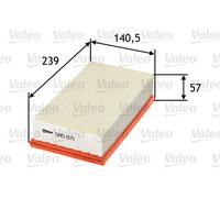 FILTER D'ARIA VALEO 585071 PER CITROËN, NISSAN, PEUGEOT, RENAULT