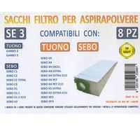 FILTER MFSE3 CONF 8PZ Sacchi SEBO Tuono Compatibile con I Modelli INDICATI nella Foto