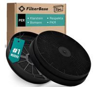 FilterBase® Filtro a Carbone Attivo 2 Pezzi per Respekta MIZ0023 Klarstein Zarah