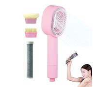 Filtered Shower Head, Testa doccia massaggio con filtro,Soffione doccia a risparmio d'acqua 3 in 1 con filtro, Spa Doccia, Testa doccia ad alta pressione (Rosa)
