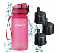 Filterflasche Filtr Bidon AQUAPHOR CITY 350 ml Rosa Set 3 Einsätze