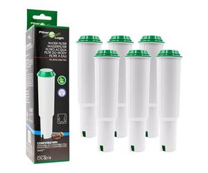 FilterLogic CFL-801B | 6x Filtro acqua compatibile con JURA macchine da caffè automatiche con WHITE cartuccia filtrante 60209 68739 62911per macchine espresso - prodotte prima del 10-2009