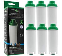 FilterLogic CFL-950B | 4x Filtro dell' acqua compatibile con De'Longhi DLS C002 DLSC002 Cartuccia filtrante per macchine da caffè Magnifica Rivelia Eletta Primadonna Maestosa Dinamica Autentica ECAM