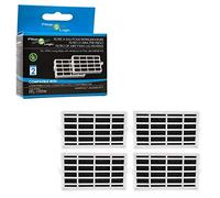 FilterLogic | Pacco da 4 - Filtro aria antibatterico compatibile con Whirlpool, Smeg, Indesit, KitchenAid, Hotpoint, Microban ANT001, ANT-001, ANTF-MIC, Sistema di protezione per frigorifero americano