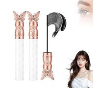 Filterseed Mascara - Bolishes Mascara, Thick, Curling, Long-Lasting Mascaras, Waterproof, Sweat-Proof, Lengthening, Non-smudged, Liquid Eyelash Long Tube (2Pcs)