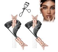 Filterseed Mascara, Thick, Curling, Long-lasting Mascara, Waterproof, Sweat-proof, Lengthening, Non-smudged, Easily create naturally curled and three-dimensional eyelashes (2PCS)