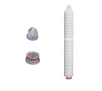 Filtrazione dell'acqua 2 elementi filtranti for acqua microporosi in PP da 20 pollici, filtro di precisione pieghevole Uso domestico(Flat 222+semicircular fin folding)