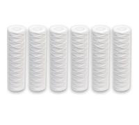 Filtrazione dell'acqua 6 cartucce filtro acqua sedimenti avvolte in filo universale for la maggior parte delle unità RO da 10 pollici 5 micron - 10" x 2,5" Uso domestico