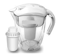Filtrazione dell'acqua Brocca for acqua alcalina minerale da 3,5 l, filtro ionizzatore - Filtri da 400 l di filtraggio purificatore - Alcalinizzatore pH Uso domestico(Pitcher and Filter)