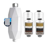 Filtrazione dell'acqua Filtro doccia rivitalizzante vitaminico - Riduce la pelle secca e pruriginosa, la forfora, l'eczema, migliorando notevolmente la pelle, i capelli e le unghie. Uso domestico