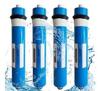 Filtrazione dell'acqua potabile, Membrana RO 1812-75/100GPD for purificatore filtro acqua a 5 stadi, di osmosi inversa trattamento standard NSF/ANSI(4PCS,100GPD)