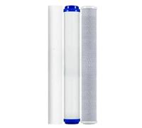 Filtrazione dell'acqua Set di filtri for l'acqua CTO UDF in cotone PP da 20 pollici, rimozione del cloro, accessori for purificatore d'acqua a tre stadi Uso domestico(Cotton-charcoal-charcoal)