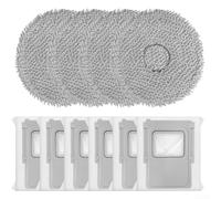 Filtrazione migliorata e Mopping Set per DJI Per ROMO S A P Robot Aspirapolvere 4 Panno Morbido 6 Sacchetti di Raccolta Ad Alta Efficienza