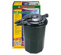 sera Pond Fil bioactive Filtro a Pressione - Filtro Meccanico e biologicamente Attivo per Tutti Gli stagni Fino a 12000 l con 6 Litri Pond siporax 25 mm e Filtro Biologico, Nero