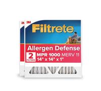 Filtrete 14 x 14 x 1, filtro aria per forno AC, MPR 1000, difesa micro allergeni, confezione da 2 (dimensioni esatte 13,81 x 13,81 x 0,81)