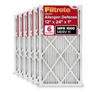 Filtrete AD20 - 6pk-1e filtro dell' aria, 12 pollici x 24 pollici x 1 pollici, bianco