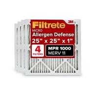 Filtrete Filtro Aria 16x16x1 MPR 1000, MERV 11, Micro Allergen Defense 3 Mesi Pieghettato 1-Inch Filtri Aria, 4 Filtri