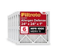 Filtrete Filtro aria per forno AC, MERV 11, MPR 1000, protezione contro gli allergeni, filtro elettrostatico per la pulizia dell'aria pieghettato 3 mesi, confezione da 6 (dimensioni effettive 60,5 x