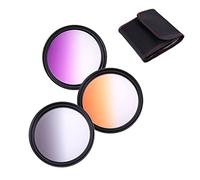 Filtri a colori graduati per fotocamera 82 mm arancione viola grigio filtri graduati set per Canon EF 24-70 mm f/2.8L II USM obiettivo, per Canon TS-E 24 mm f/3.5L II obiettivo Tilt-Shift