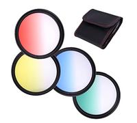 Filtri a colori graduati per fotocamera 82mm Rosso Giallo Blu Verde Filtri Graduati Set Per Panasonic S1, S1H, S1R, S5 Con Panasonic 70-200mm f/2.8 LUMIX S Pro O.I.S. L-Mount Lens