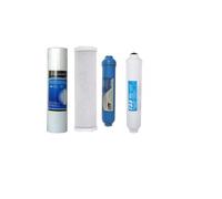 FILTRI ACQUA DEPURATORE KIT 4 PEZZI PP + CTO + T33 + T33 ARGENTIZZATO