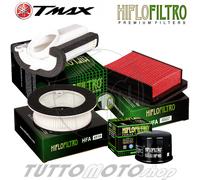 Filtri Aria + Olio YAMAHA TMAX 530 2012 2013 2014 2015 2016 / Kit Completo HIFLO