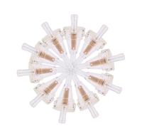 Filtri carburante gas moto 10 pezzi Filtraggio olio in linea ad alte prestazioni Plastica durevole 54x6mm 2,12x0,25 pollici per motoslitte Tosaerba Trattori Generatori