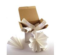 FILTRI CARTA PIEGATI DIAM. 20 CM - 100 PZ PER ENOLOGIA PER VINO ACETO LIQUORI