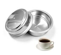 Filtri Da Caffè In Acciaio Inossidabile, 2pcs Filtro Macchina Caffè 51 MM Filtro Macchina Caffe Cestello Per Pressurizzato 1Tazze 2 Tazze con Macchine da Caffè Cecotec, UFESA e Breville