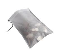 Filtri da tè riutilizzabili con cordoncino, 100 bustine da tè con coulisse in tessuto non tessuto di diverse misure(10X12CM)