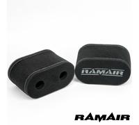 Filtri Dell'Aria In Schiuma Per Moto RAMAIR Con Trombe Doppie - Velocity Stack