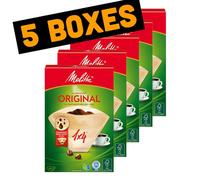 Filtri Di Carta Compostabili Melitta Originale 1X4 - 40 Filtri - 5 Scatole