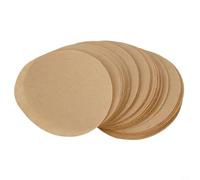 Filtri di carta per caffè da 51 mm, 53 mm, 58 mm, confezione da 100 pezzi, per macchine da caffè in polvere, accessori per la birra, colore: bianco, marrone, pasta di legno non sbiancata (marrone, 51
