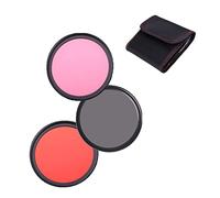 Filtri di colore dell'obiettivo della fotocamera 67mm Arancione Rosa Grigio Filtri di colore Set per Nikon D7500 fotocamera con Nikon AF-S DX NIKKOR 18-140mm f/3.5-5.6G ED VR Lens