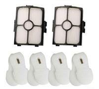 Filtri di ricambio compatibili con aspirapolvere Shark Powerdetect Ultra Light con filo Numeri di modello HZ4000 HZ4002 HZ4001AMZ HZ3002 HZ3000 Include 4 filtri in schiuma e 2 filtri HEPA