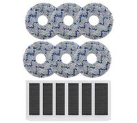 Filtri e sacchetti per la polvere compatibili con ECOVACS per X5 per OMNI per unità aspirapolvere X5 PRO per preservare la capacità di aspirazione e ridurre al minimo l'accumulo interno (2 x 6 pezzi)