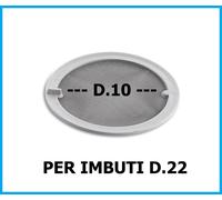 Filtri filtro d.10 per imbuto alimentare d.22 pvc