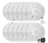 Filtri Fontanella per Gatti, 12 Pezzi Filtro Fontanella per Gatti per Philips PAW3210/02 Cat Water Fountain, Filtro a Carbone Attivo Fontana Gatto per Acqua Potabile Pulita & Fresca