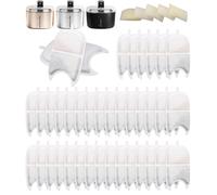 Filtri Fontanella per Gatti,12 Pieces Cat Fountain Filters and 24 Replacement Sponge Filters, Replacement Filter with Resin and Activated Carbon for 4L Cat Fountain