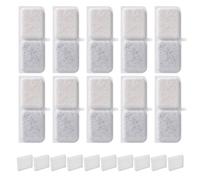 Filtri Fontanella Per Gatti, 20 PCS Filtro Fontanella Per Gatti, Filtri Fontana Gatto Filtrata contiene 10 pezzi di elementi Filtranti e 10 pezzi di spugne Filtranti, Resina Filtro a Carbone attivo.