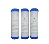 Filtri for acqua a carbone attivo granulare da 10 pollici, sistema di trattamento del filtro for purificatore dell'acqua potabile da cucina Con elevata velocità di filtrazione(3PCS)