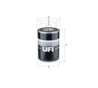 UFI 82.132.00 Filtro, Sistema idraulico di lavoro