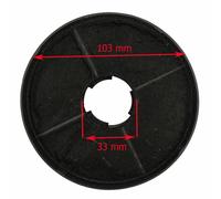 Filtri in Carbone 2 Pezzi per Cappa Silverline CF130 103x33mm RHT63002LRB - CBT6