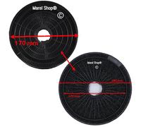 Filtri in Carbone 2 PZ MOD 190 per Cappa Best Candy CBG6250X - HCV91C - HCV91WA