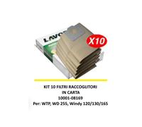 FILTRI IN CARTA LAVOR 10001-08169 PER WINDY130PF/ WINDY 165PF ( CONF.10 PEZZI )