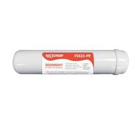 Filtri in Linea per Impianti ad Osmosi - Argentizzato e Batteriostatico - Carbon Block - Sedimenti - Resine - Ultra filtrazione - Carbone - 12 Pollici 1/4 filetto (Sedimenti)