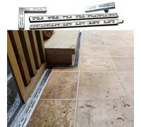 Filtri lineari per grondaie Sistema di drenaggio a trincea d'argento stretto per cortile e vialetto - Canale di drenaggio in calcestruzzo con uscita laterale per un rapido flusso d'acqua fac